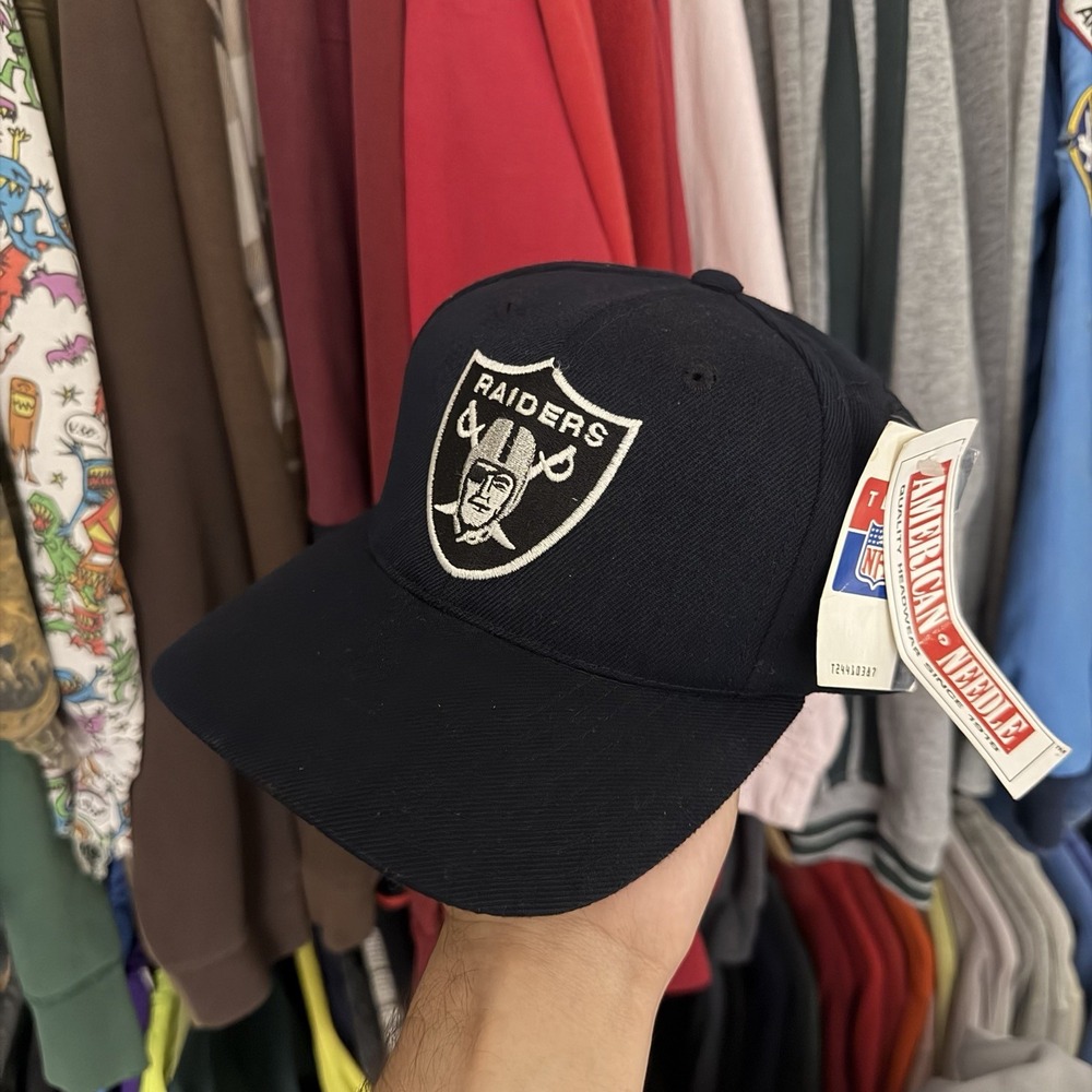 American Needle Raiders Hat Snapback OSFA Deadstock 90s Green Under Brim NFL New